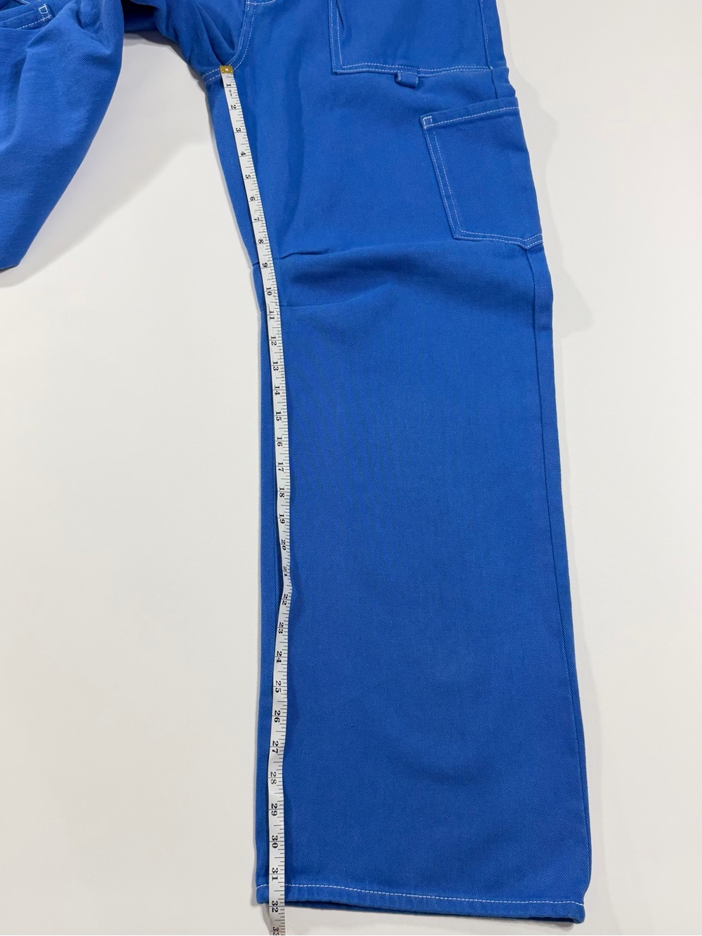 Lioness Miami Vice Cobalt Blue Baggy Wide Leg Jeans M Denim Pants - Picture 10 of 12